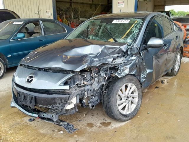 JM1BL1V78D1710968 - 2013 MAZDA 3 I GREEN photo 2