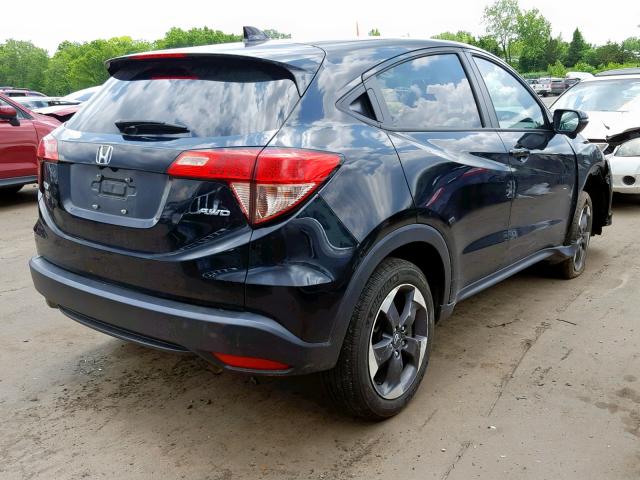 3CZRU6H53JM704488 - 2018 HONDA HR-V EX BLACK photo 4