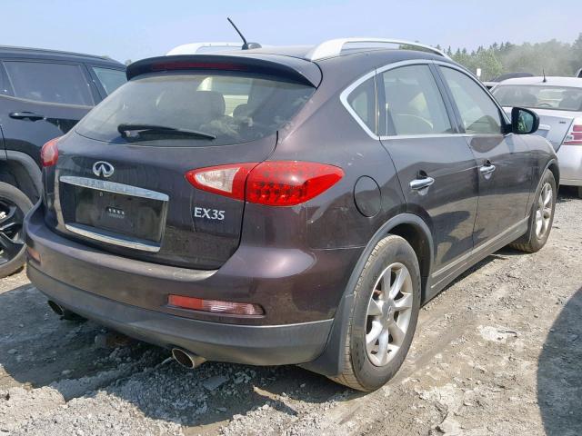 JNKAJ09F38M362741 - 2008 INFINITI EX35 BASE Tünd qırmızı foto 4
