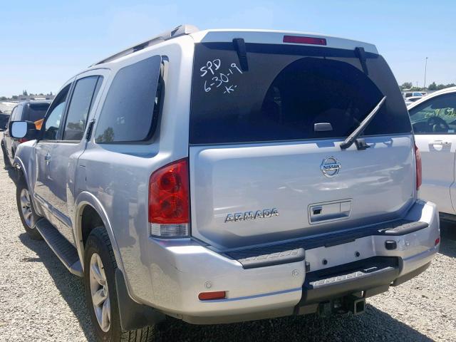 5N1AA0NC9FN609096 - 2015 NISSAN ARMADA SV SILVER photo 3