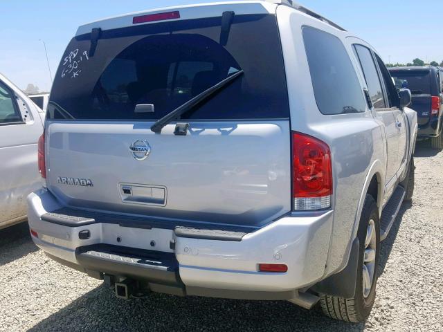 5N1AA0NC9FN609096 - 2015 NISSAN ARMADA SV SILVER photo 4