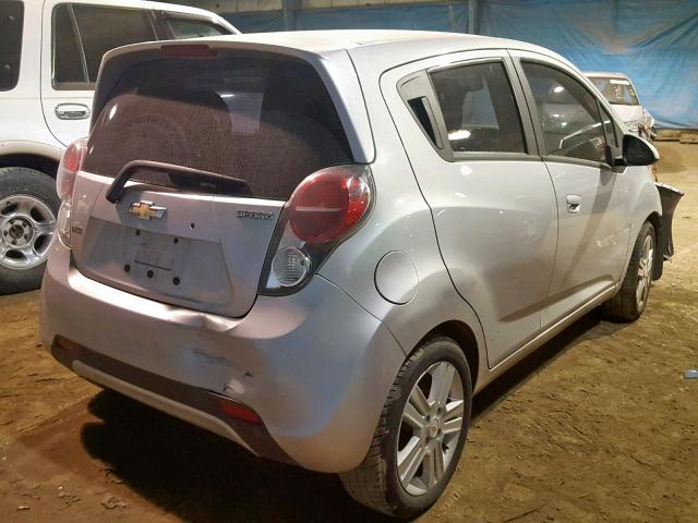 KL8CD6S92DC624573 - 2013 CHEVROLET SPARK 1LT SILVER photo 4