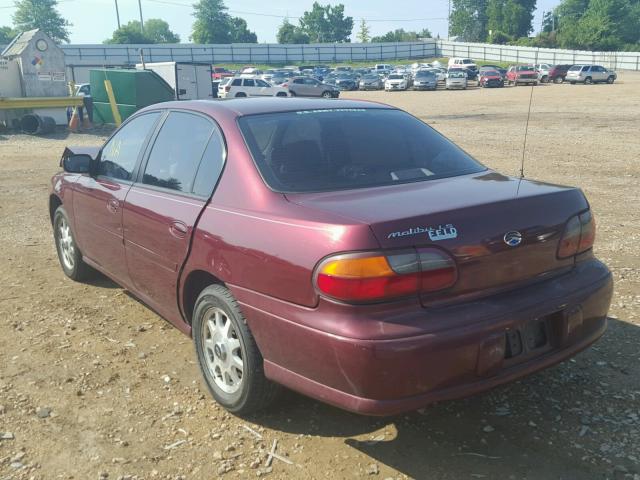 1G1NE52MXW6111609 - 1998 CHEVROLET MALIBU LS MAROON photo 3