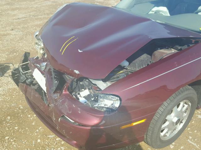 1G1NE52MXW6111609 - 1998 CHEVROLET MALIBU LS MAROON photo 9