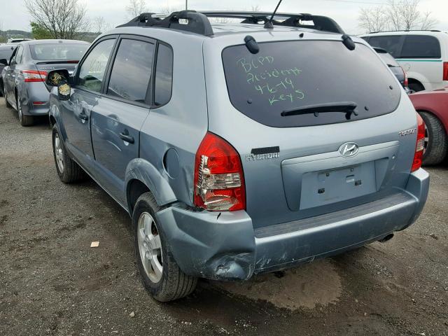 KM8JM12B66U313404 - 2006 HYUNDAI TUCSON GL TEAL photo 3