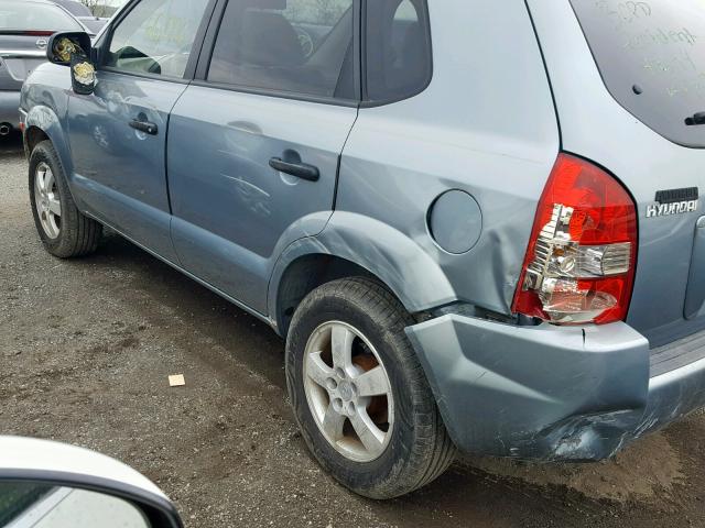 KM8JM12B66U313404 - 2006 HYUNDAI TUCSON GL TEAL photo 9