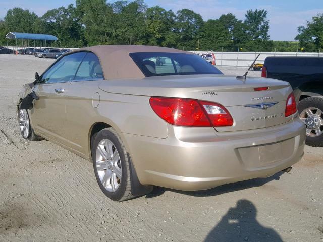 1C3BC5ED4AN164689 - 2010 CHRYSLER SEBRING TO BEIGE photo 3