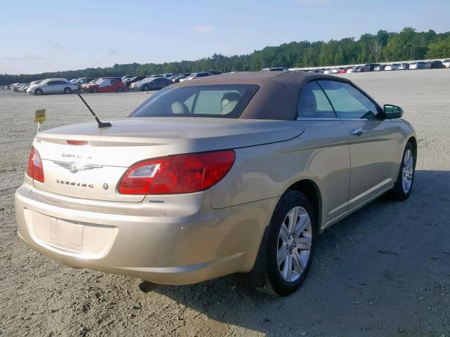 1C3BC5ED4AN164689 - 2010 CHRYSLER SEBRING TO BEIGE photo 4