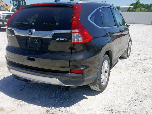 2HKRM4H79FH627621 - 2015 HONDA CR-V EXL BLACK photo 4