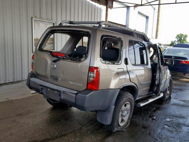 5N1ED28T84C665765 - 2004 NISSAN XTERRA XE GRAY photo 4