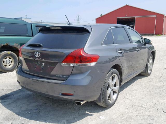 4T3BK3BB3GU124045 - 2016 TOYOTA VENZA XLE GRAY photo 4