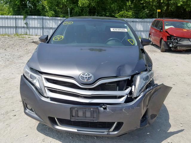 4T3BK3BB3GU124045 - 2016 TOYOTA VENZA XLE GRAY photo 9