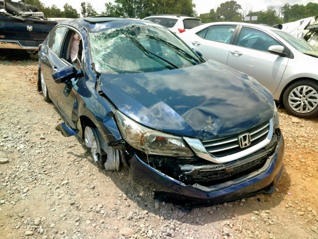 1HGCR2F87EA100143 - 2014 HONDA ACCORD EXL BLUE photo 1