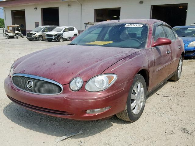 2G4WC532451338777 - 2005 BUICK LACROSSE C BURGUNDY photo 2