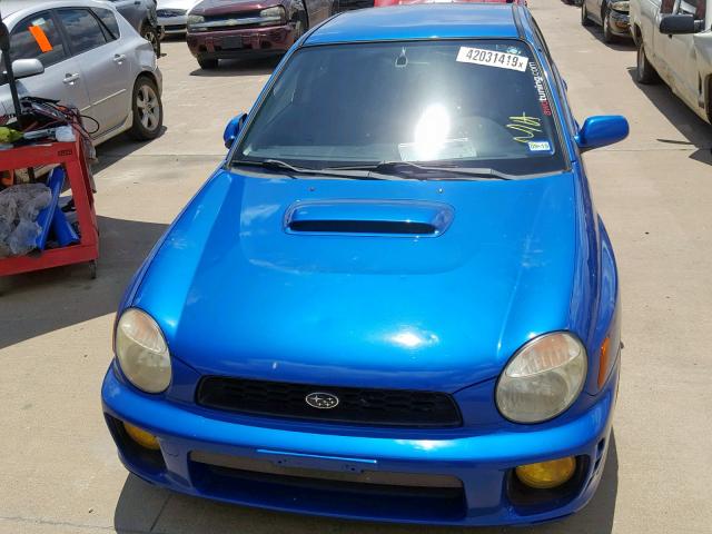 JF1GD29682G526768 - 2002 SUBARU IMPREZA WR BLUE photo 9