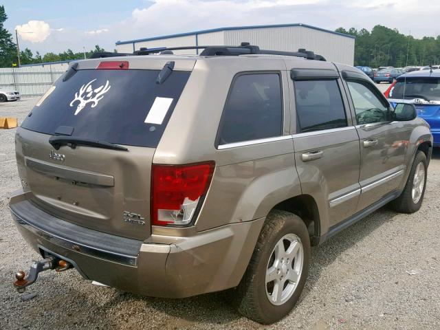 1J4HR58215C703702 - 2005 JEEP GRAND CHER TAN photo 4