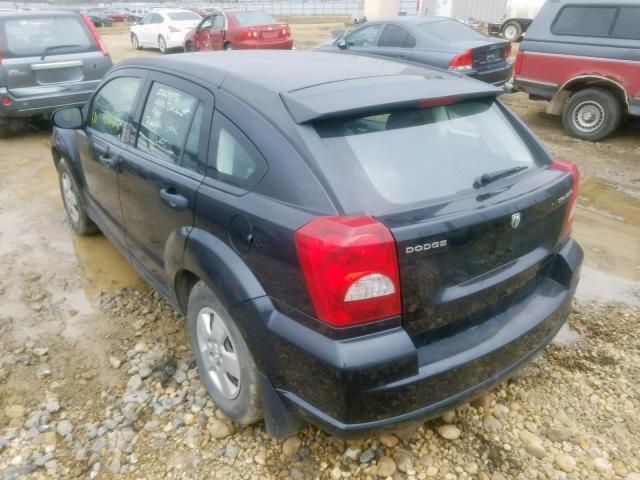 1B3HB28C69D238174 - 2009 DODGE CALIBER SE BLACK photo 3