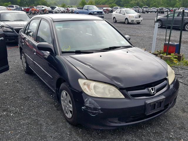 2HGES16345H041842 - 2005 HONDA CIVIC DX V BLACK photo 1