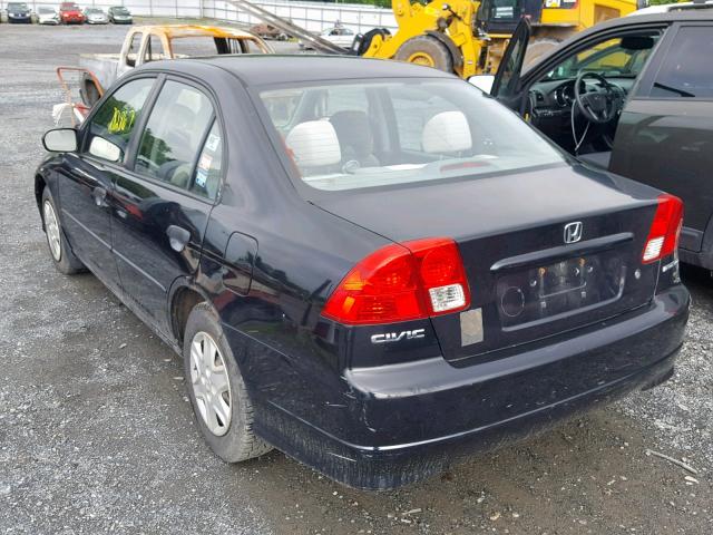 2HGES16345H041842 - 2005 HONDA CIVIC DX V BLACK photo 3