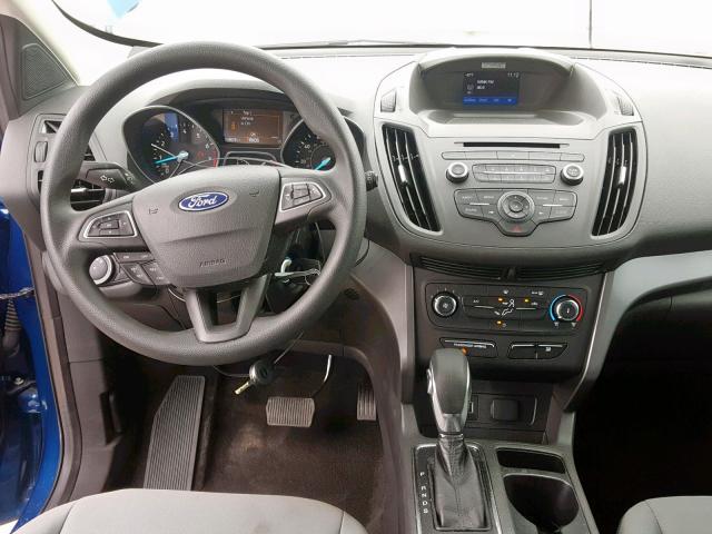 1FMCU0F73JUA49236 - 2018 FORD ESCAPE S BLUE photo 9