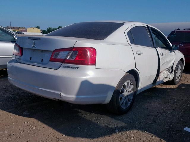 4A32B2FFXBE015036 - 2011 MITSUBISHI GALANT FE WHITE photo 4