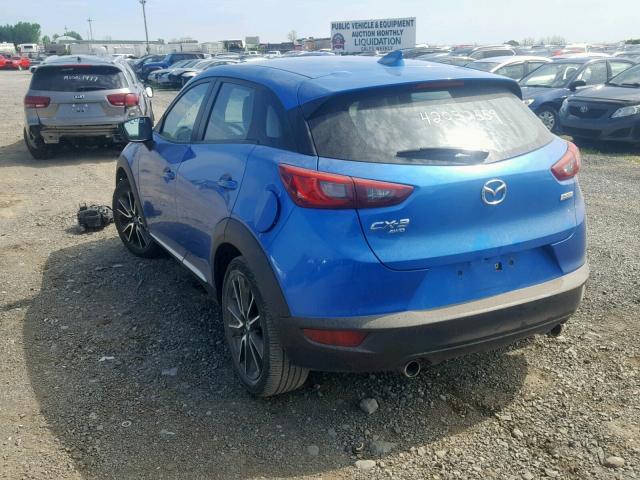 JM1DKBD70G0113309 - 2016 MAZDA CX-3 GRAND BLUE photo 3