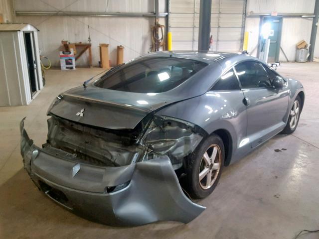 4A3AK24F77E009331 - 2007 MITSUBISHI ECLIPSE GS GRAY photo 4