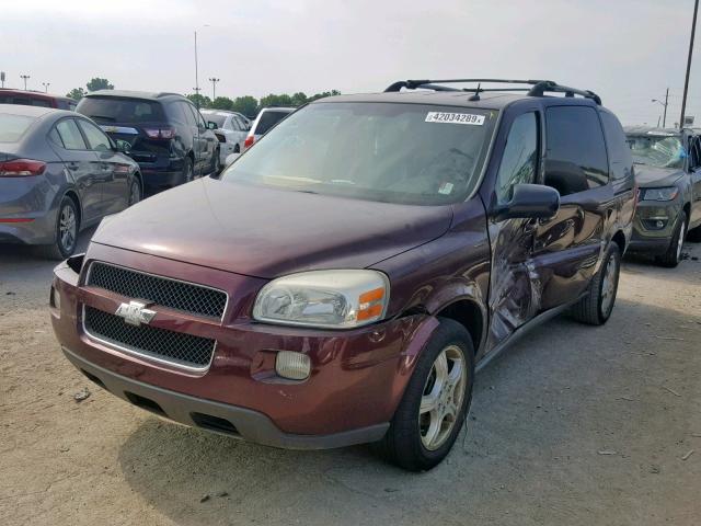 1GNDV33198D120075 - 2008 CHEVROLET UPLANDER L BURGUNDY photo 2