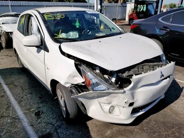 ML32A3HJ7FH054641 - 2015 MITSUBISHI MIRAGE DE WHITE photo 1