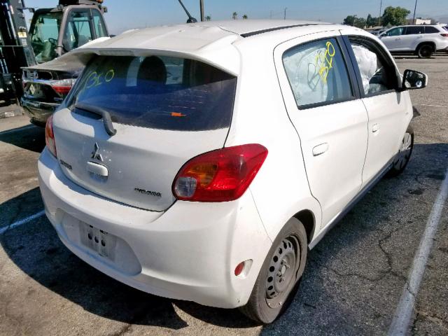 ML32A3HJ7FH054641 - 2015 MITSUBISHI MIRAGE DE WHITE photo 4