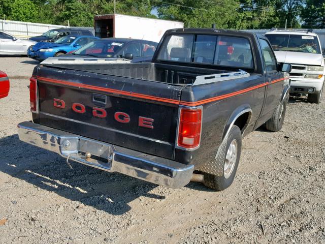 1B7FL26X0PS101121 - 1993 DODGE DAKOTA BLACK photo 4