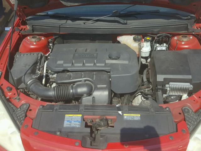 1G2ZF58B174122494 - 2007 PONTIAC G6 VALUE L RED photo 7