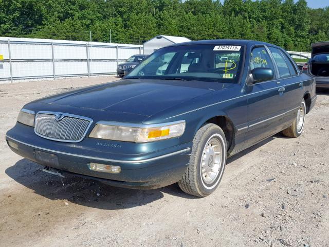 2MELM7567TX604141 - 1996 MERCURY GRAND MARQ GREEN photo 2