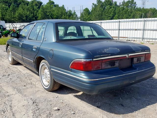 2MELM7567TX604141 - 1996 MERCURY GRAND MARQ GREEN photo 3