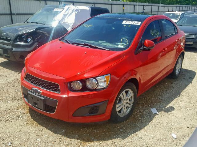 1G1JA5SH1C4159987 - 2012 CHEVROLET SONIC LS RED photo 2
