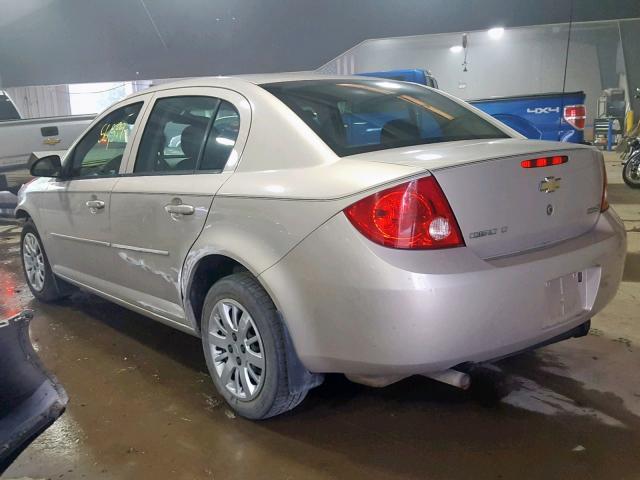 1G1AT58H197246328 - 2009 CHEVROLET COBALT LT TAN photo 3