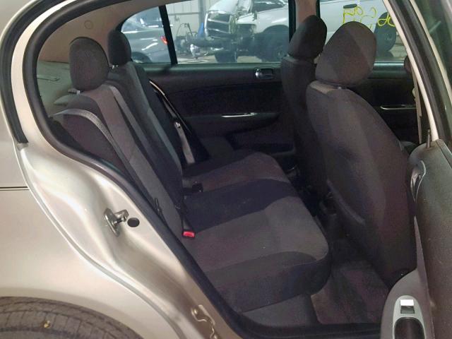 1G1AT58H197246328 - 2009 CHEVROLET COBALT LT TAN photo 6