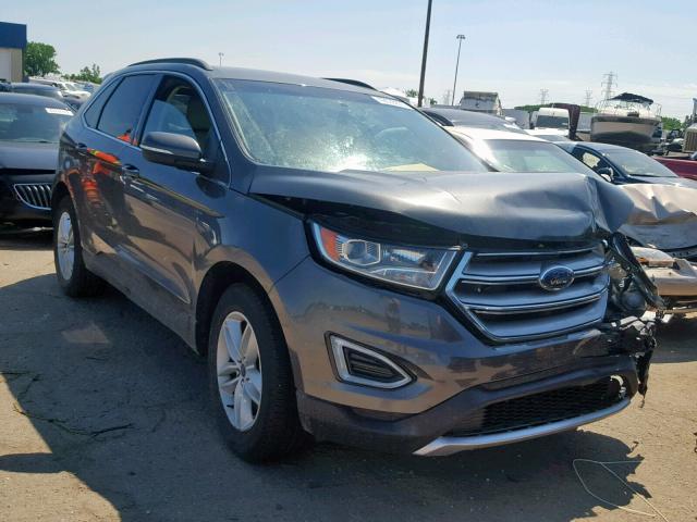 2FMPK4J80JBB88955 - 2018 FORD EDGE SEL GRAY photo 1