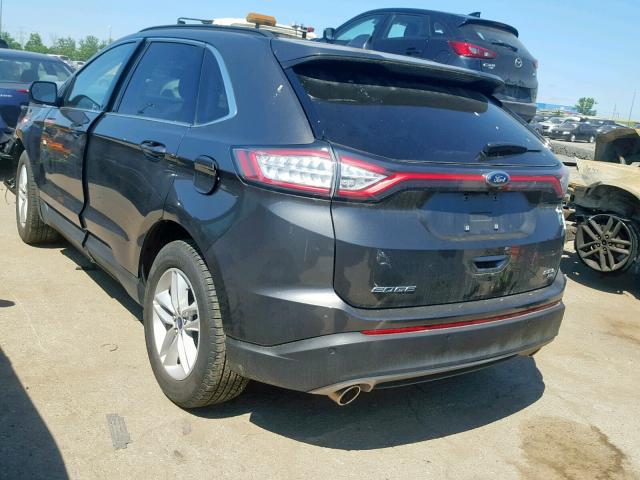 2FMPK4J80JBB88955 - 2018 FORD EDGE SEL GRAY photo 3