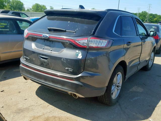 2FMPK4J80JBB88955 - 2018 FORD EDGE SEL GRAY photo 4