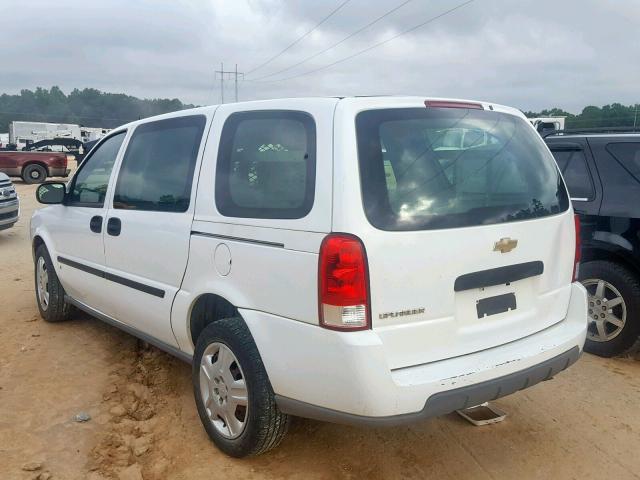 1GBDV13198D161808 - 2008 CHEVROLET UPLANDER I WHITE photo 3