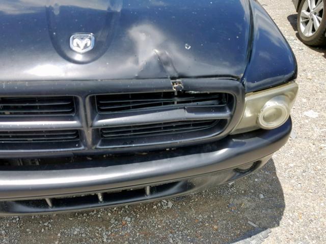 1D7HL48N84S509156 - 2004 DODGE DAKOTA QUA BLACK photo 9