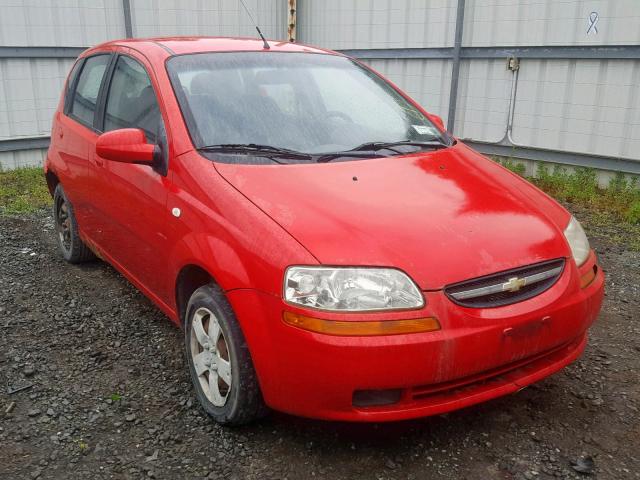 KL1TD66696B584693 - 2006 CHEVROLET AVEO BASE Қызыл фото 1
