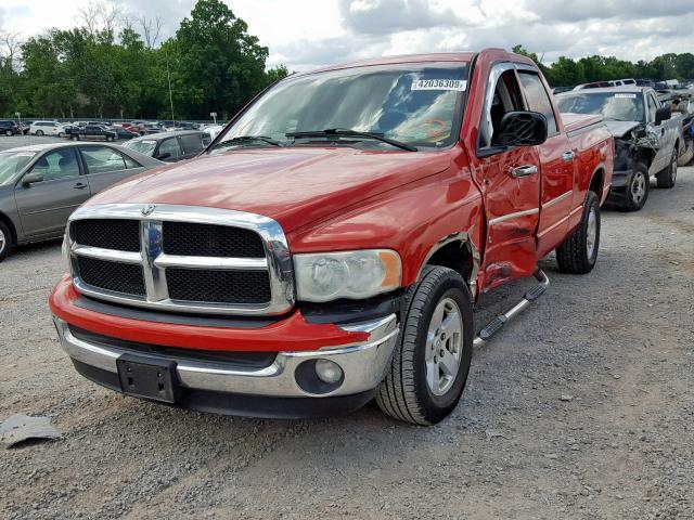 1D7HA18N65S228382 - 2005 DODGE RAM 1500 S RED photo 2