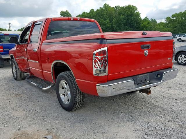 1D7HA18N65S228382 - 2005 DODGE RAM 1500 S RED photo 3