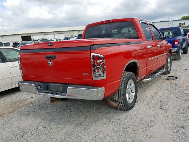 1D7HA18N65S228382 - 2005 DODGE RAM 1500 S RED photo 4