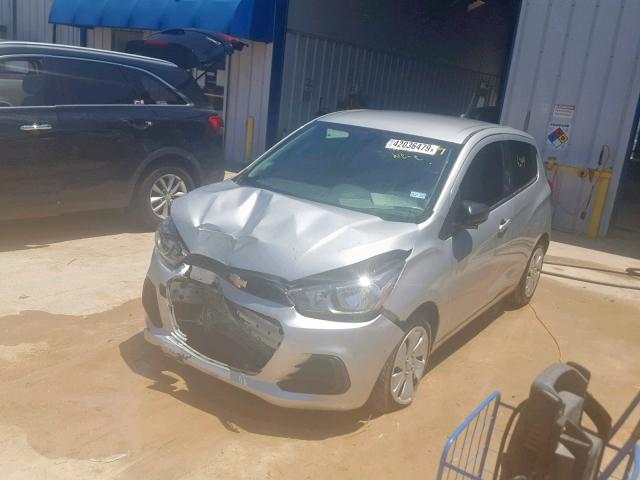 KL8CB6SA8JC432182 - 2018 CHEVROLET SPARK LS SILVER photo 2