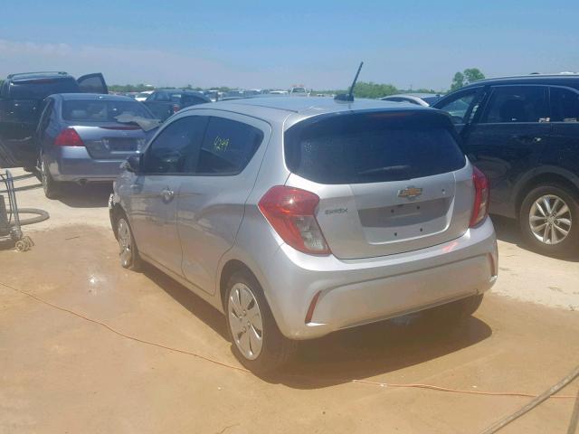 KL8CB6SA8JC432182 - 2018 CHEVROLET SPARK LS SILVER photo 3