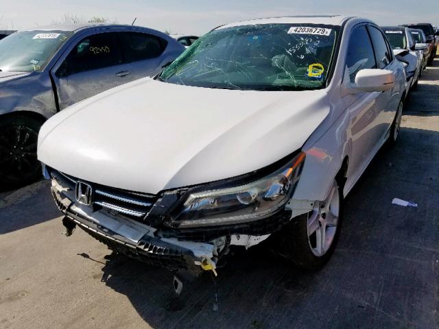 1HGCR2F86EA255072 - 2014 HONDA ACCORD EXL WHITE photo 2