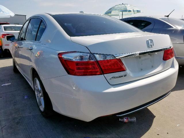 1HGCR2F86EA255072 - 2014 HONDA ACCORD EXL WHITE photo 3